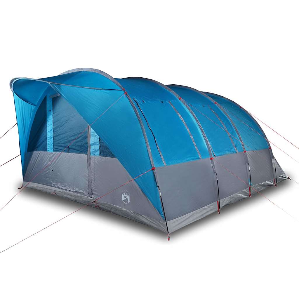 Tenda familiar túnel para 7 pessoas impermeável azul