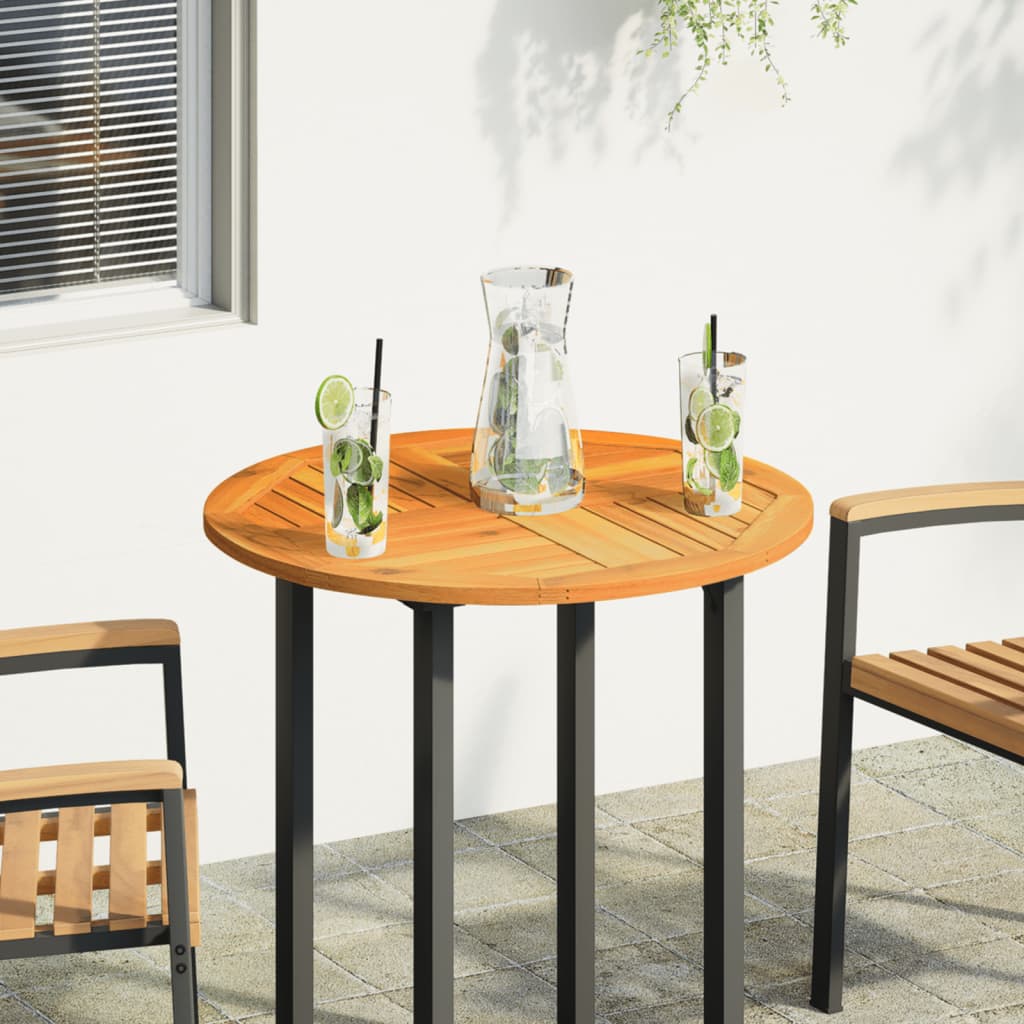 Tampo de mesa redondo ø70x2 cm madeira de acácia maciça