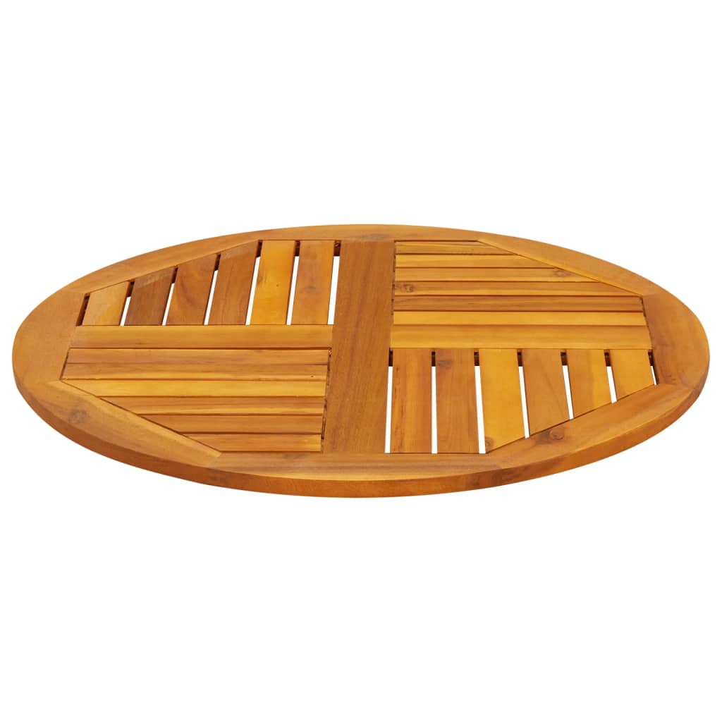 Tampo de mesa redondo ø70x2 cm madeira de acácia maciça