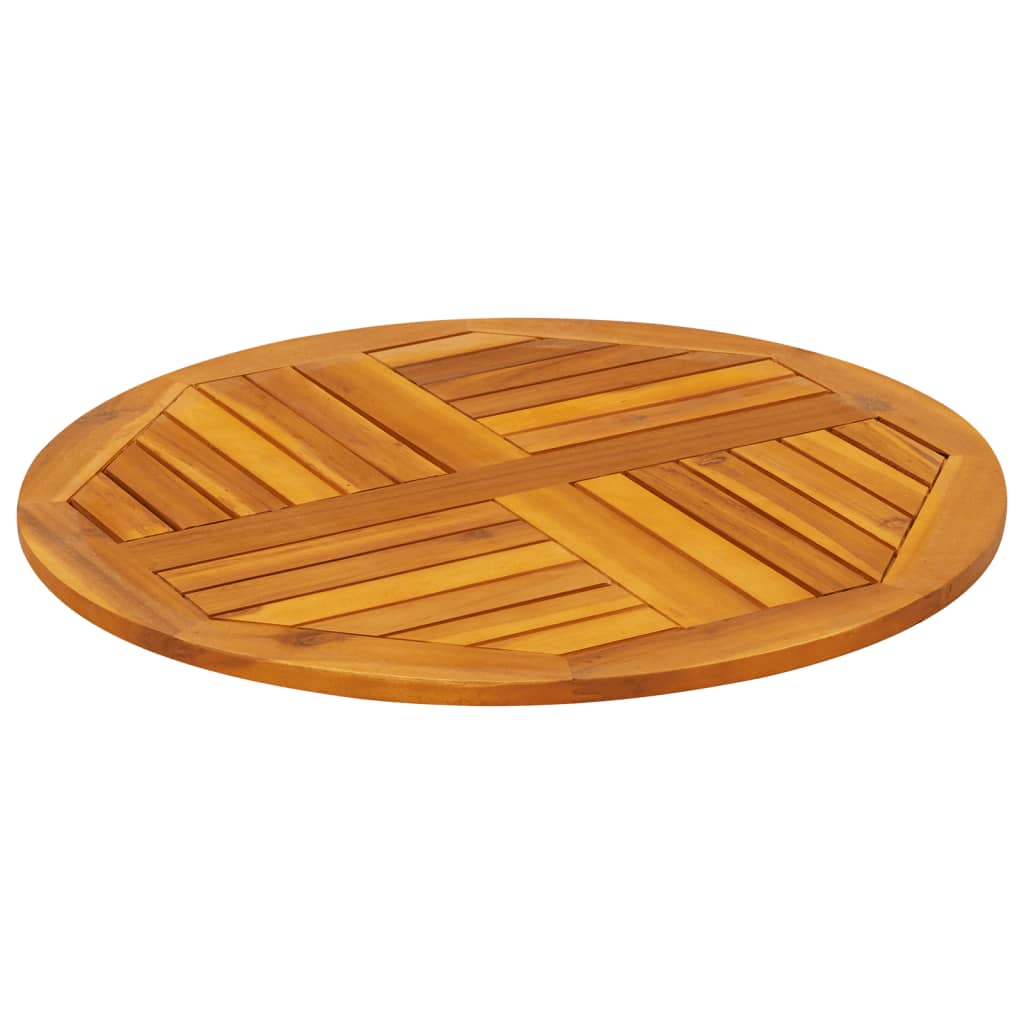 Tampo de mesa redondo ø70x2 cm madeira de acácia maciça