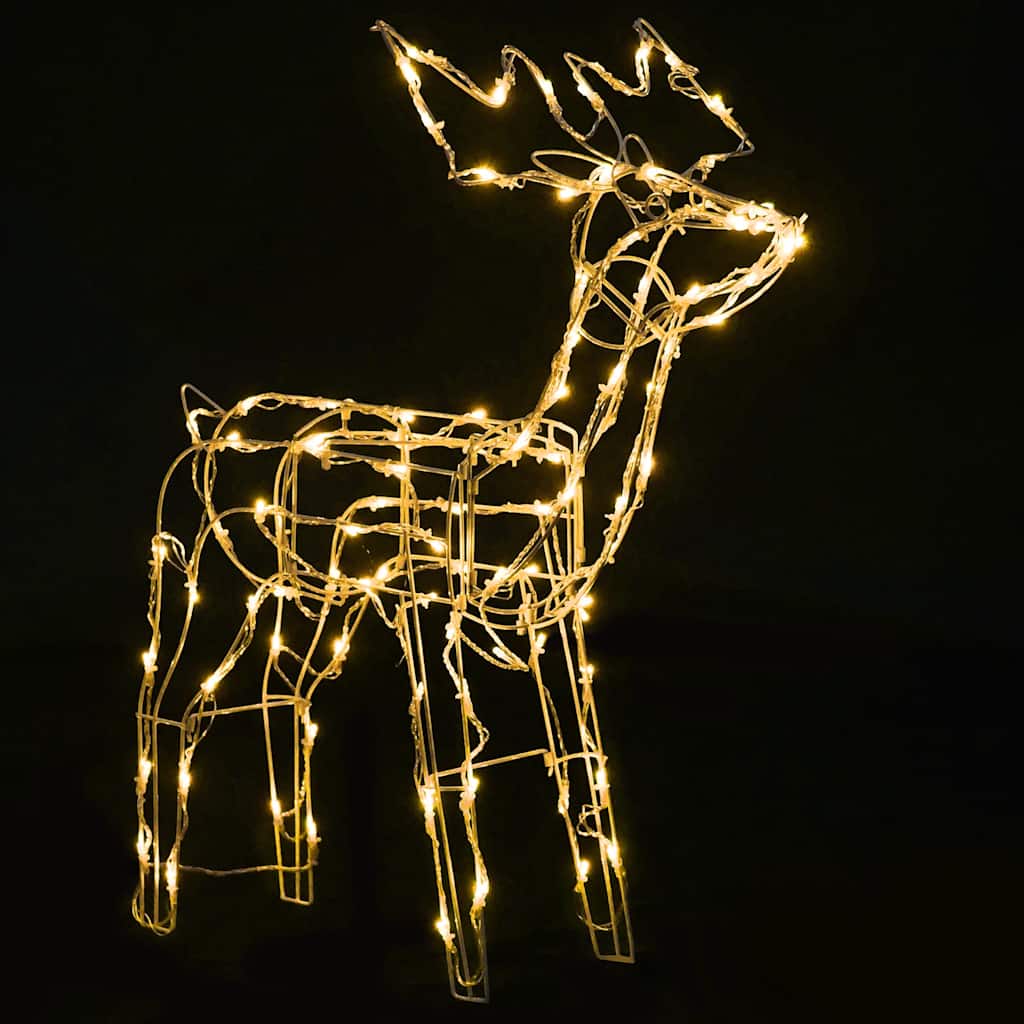 3 Pcs iluminação de natal renas 229 luzes LED
