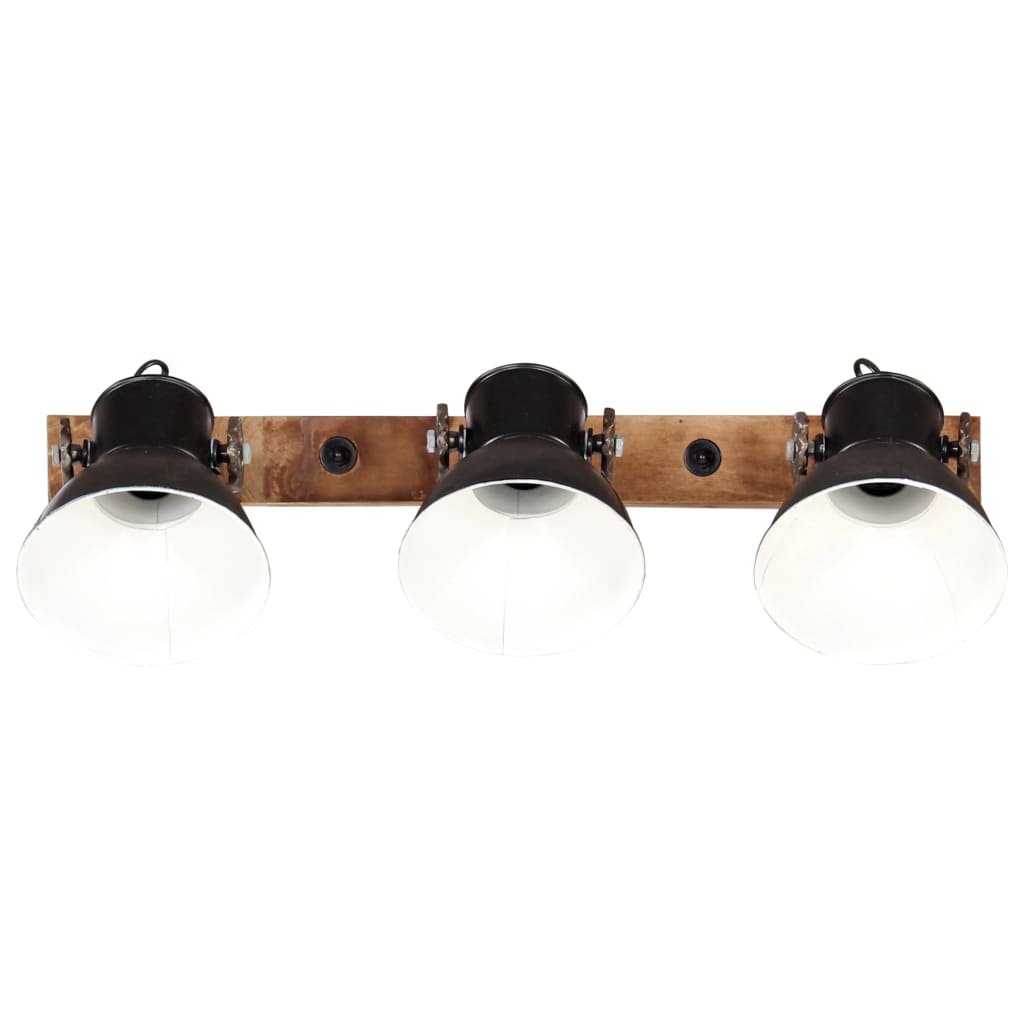 Candeeiro de parede industrial 65x25 cm e27 preto