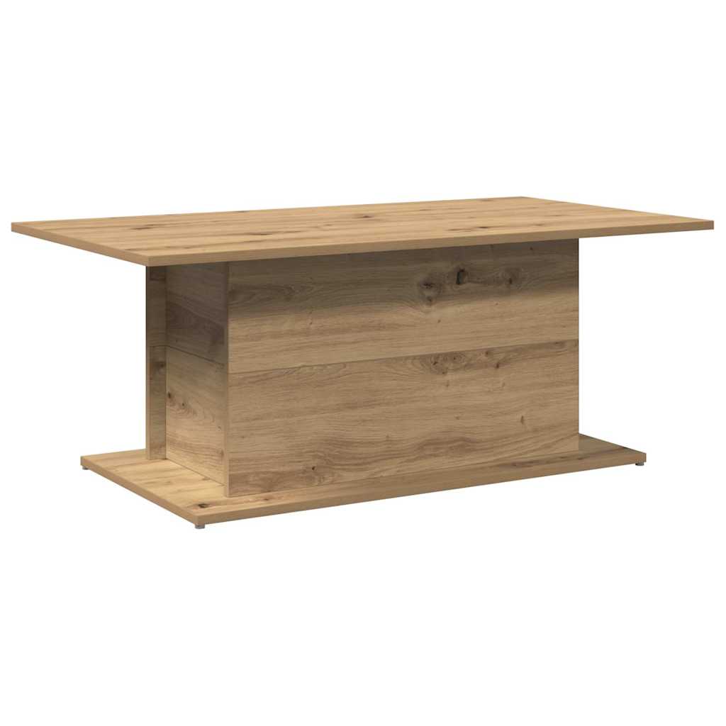 Mesa centro 102x55,5x40cm derivados madeira carvalho artisiano