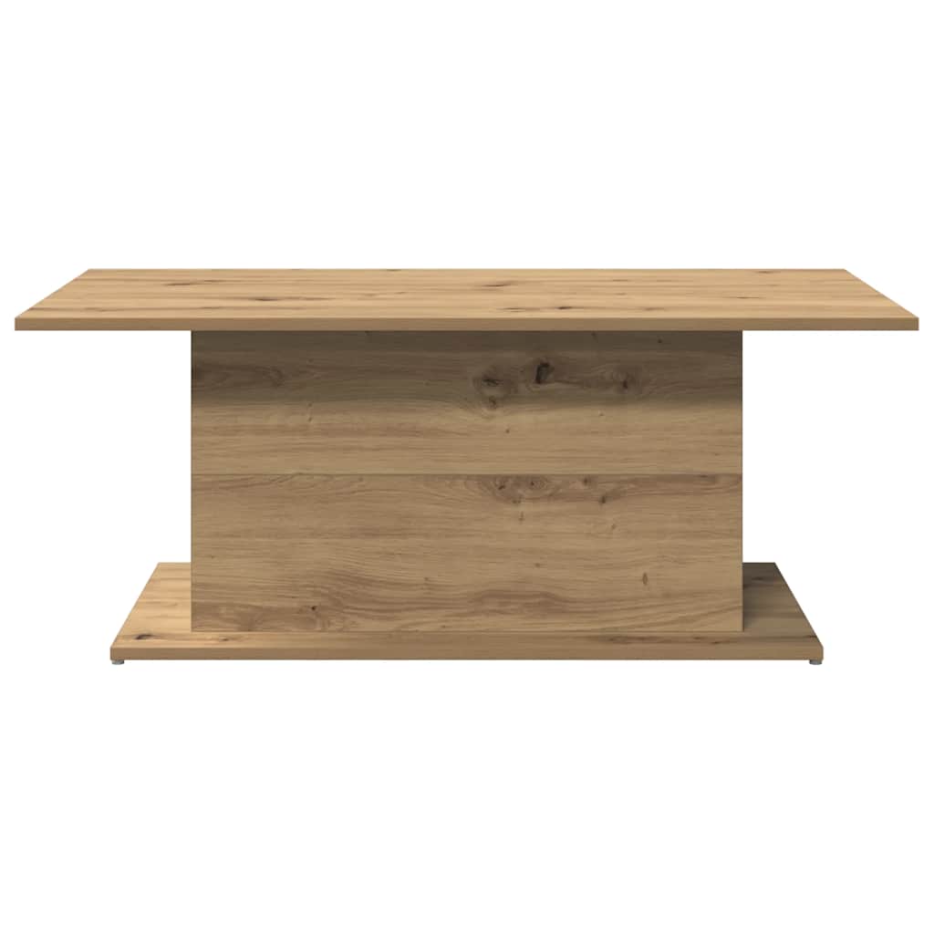 Mesa centro 102x55,5x40cm derivados madeira carvalho artisiano