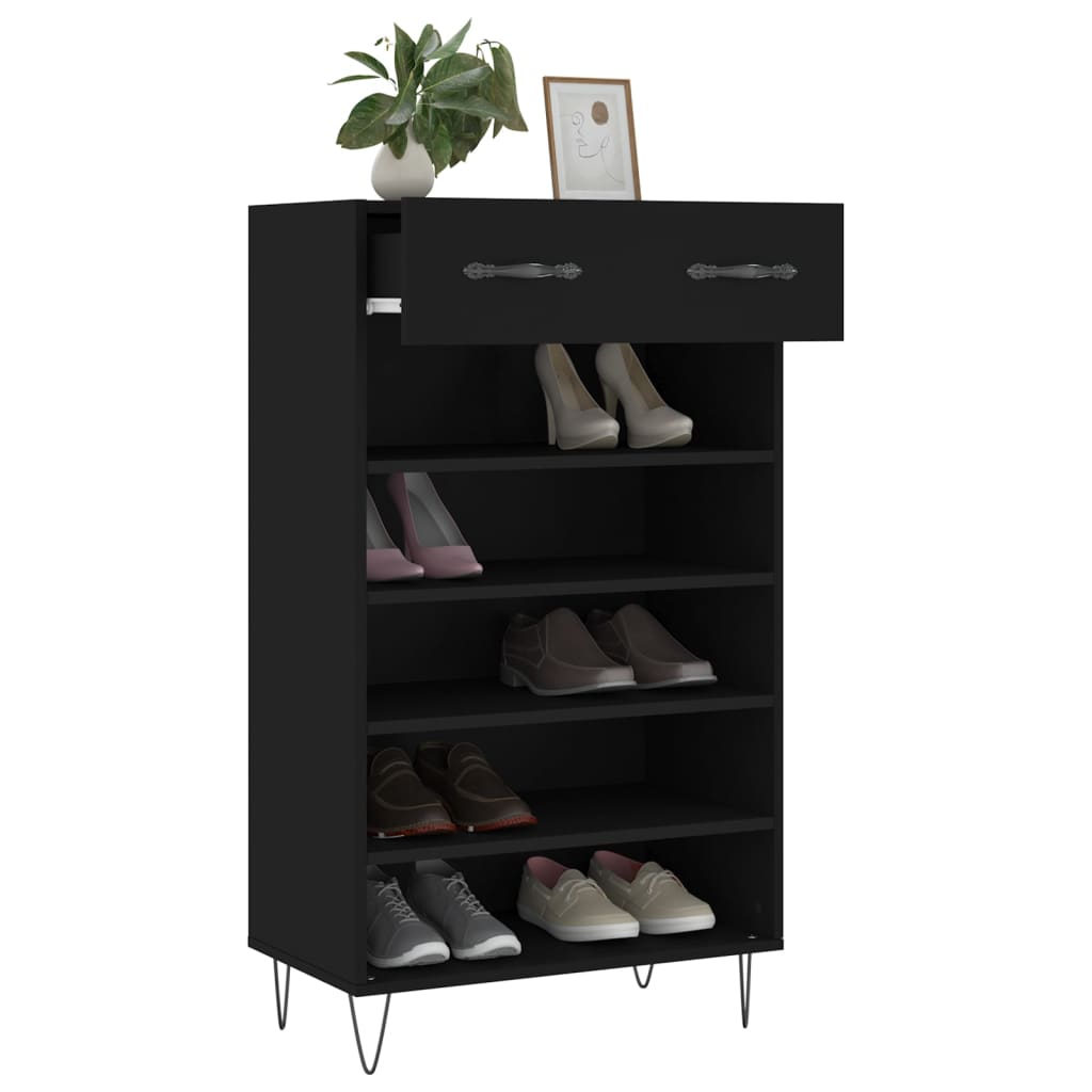 Sapateira 60x35x105 cm derivados de madeira preto