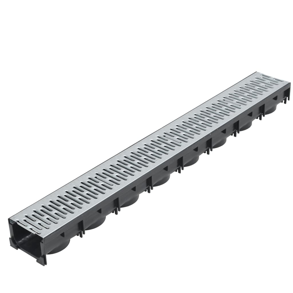 Canais de drenagem 3 pcs aço galvanizado 3 m