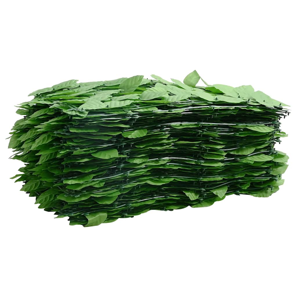 Tela de varanda com folhas verdes 200x75 cm
