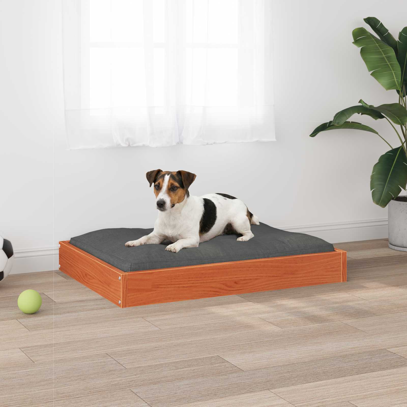 Cama para cachorro marrom cera 72 x 54 x 9 cm