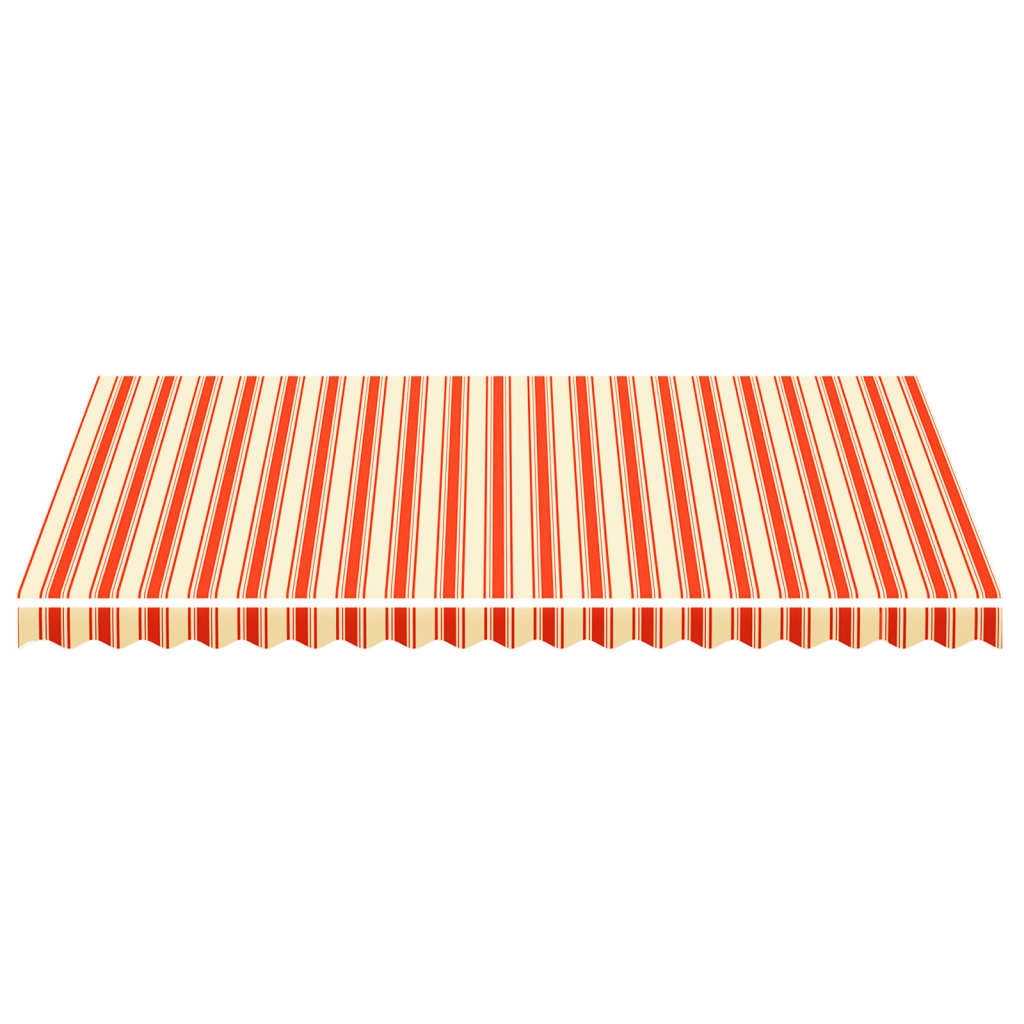 Tecido de substituição para toldo amarelo e laranja 450x300 cm poliéster