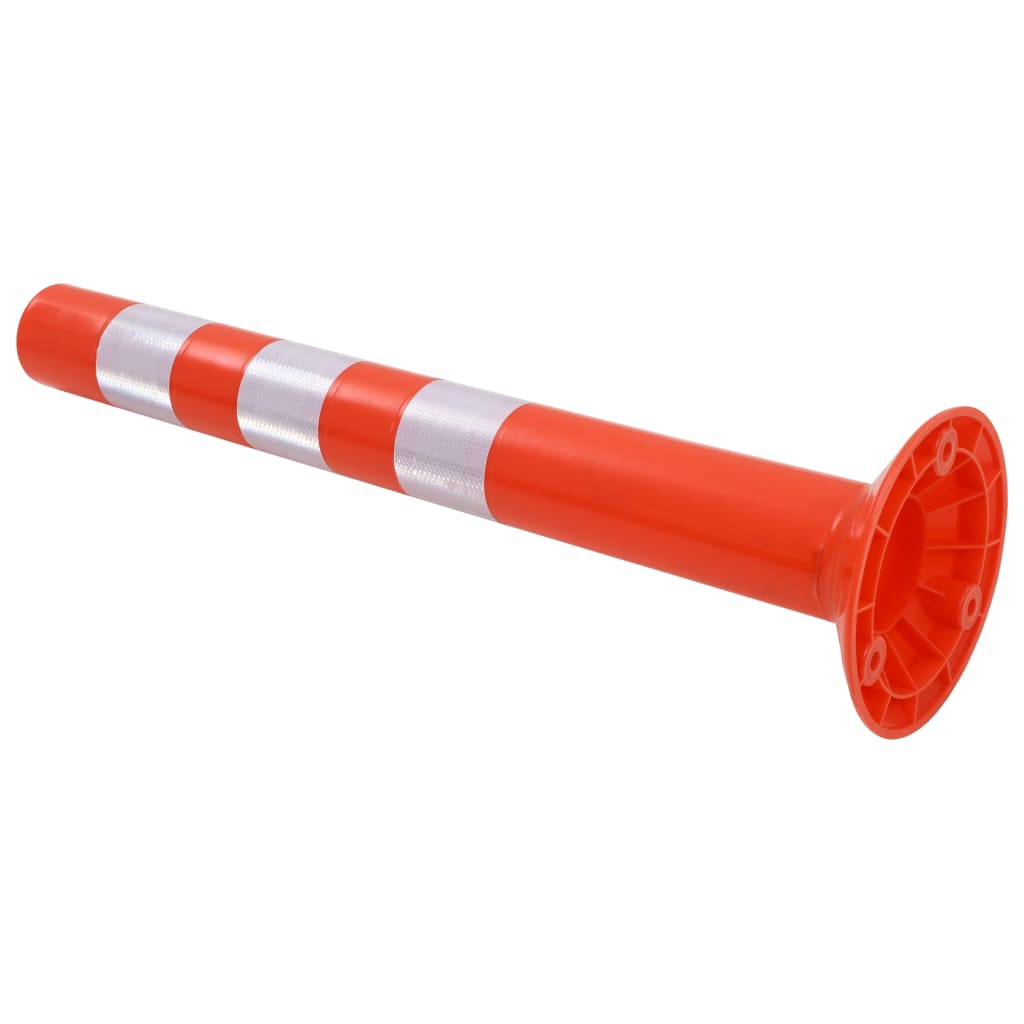 Poste de amarração p/ controlo do trânsito 5 pcs plástico 75 cm