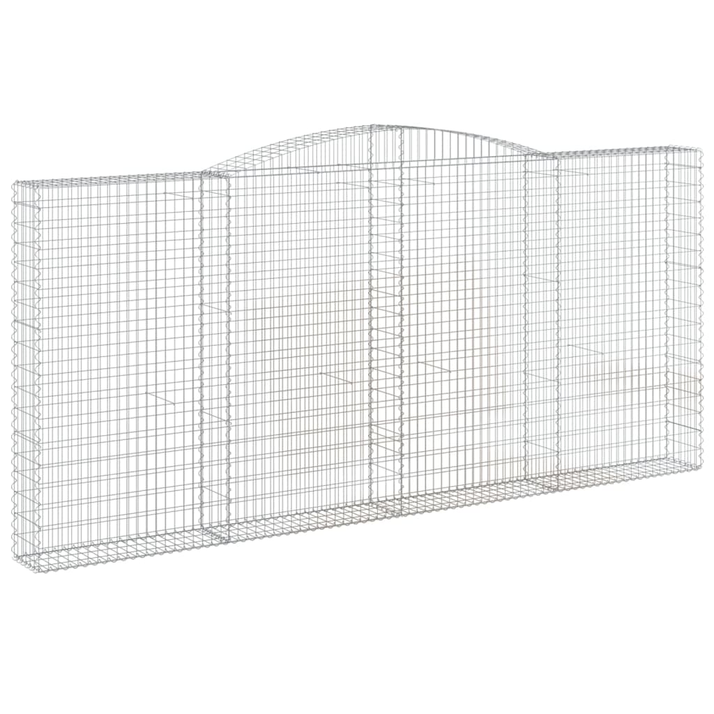 Cestos gabião arqueados 9pcs 400x30x180/200cm ferro galvanizado