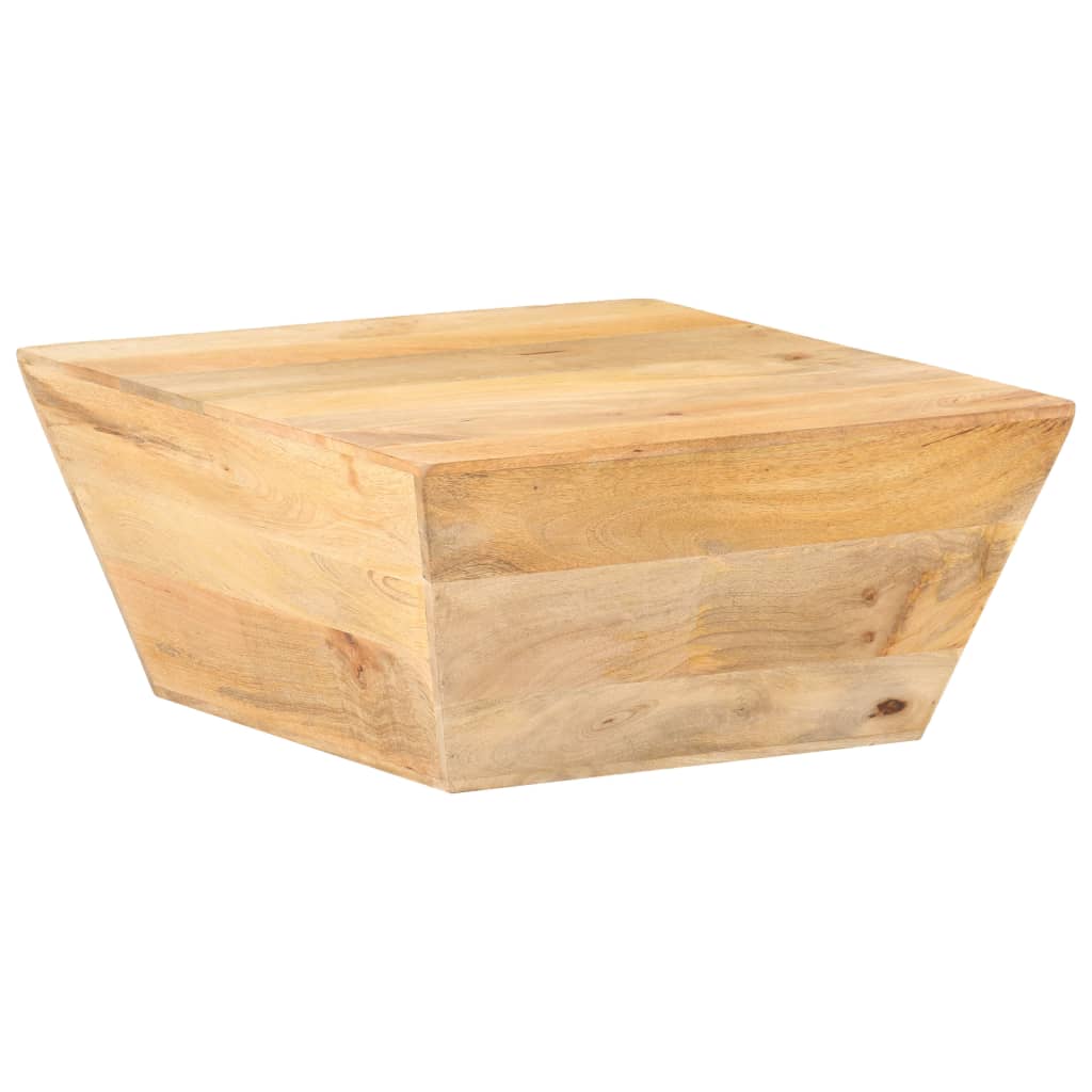 Mesa de centro em forma de v 66x66x30 cm mangueira maciça