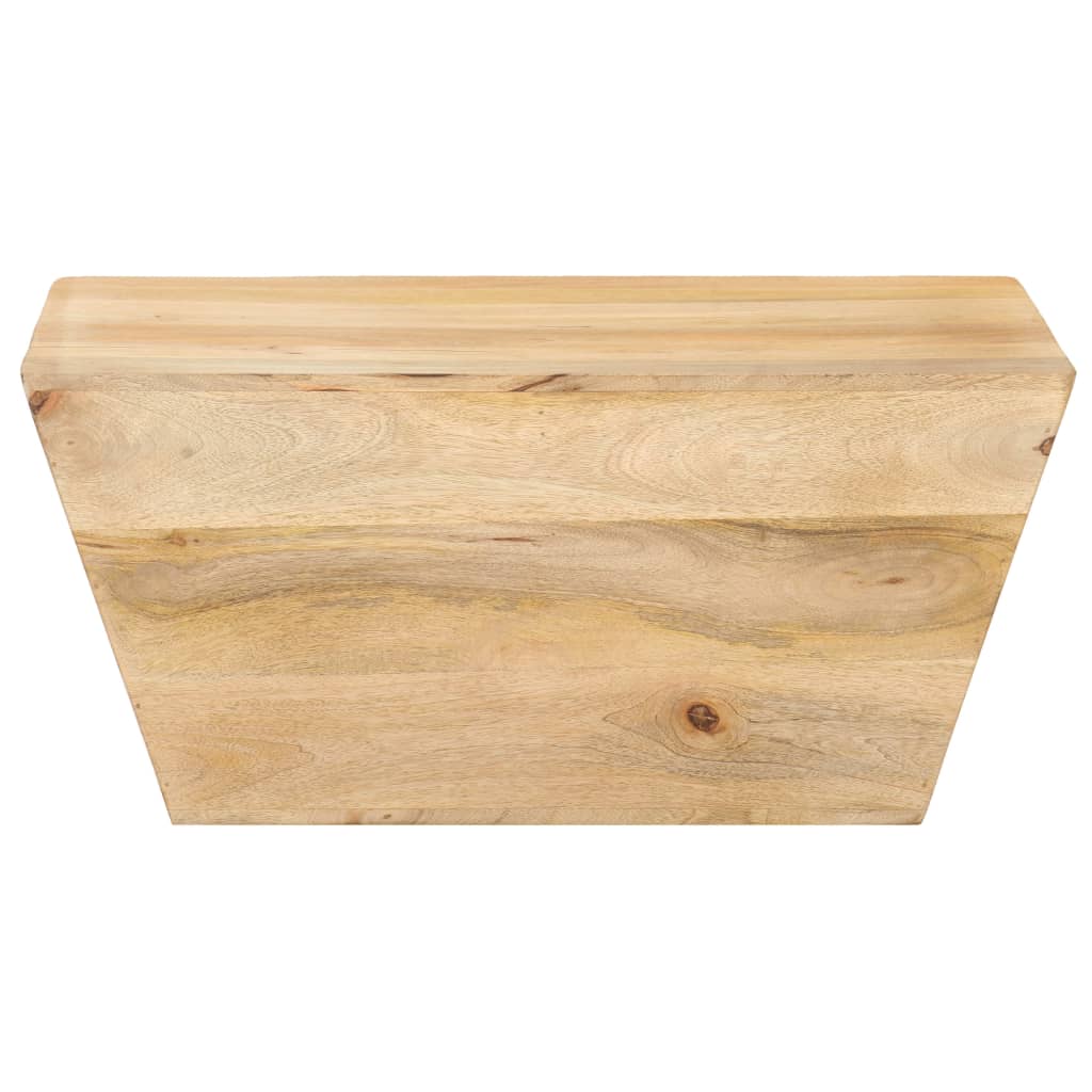 Mesa de centro em forma de v 66x66x30 cm mangueira maciça
