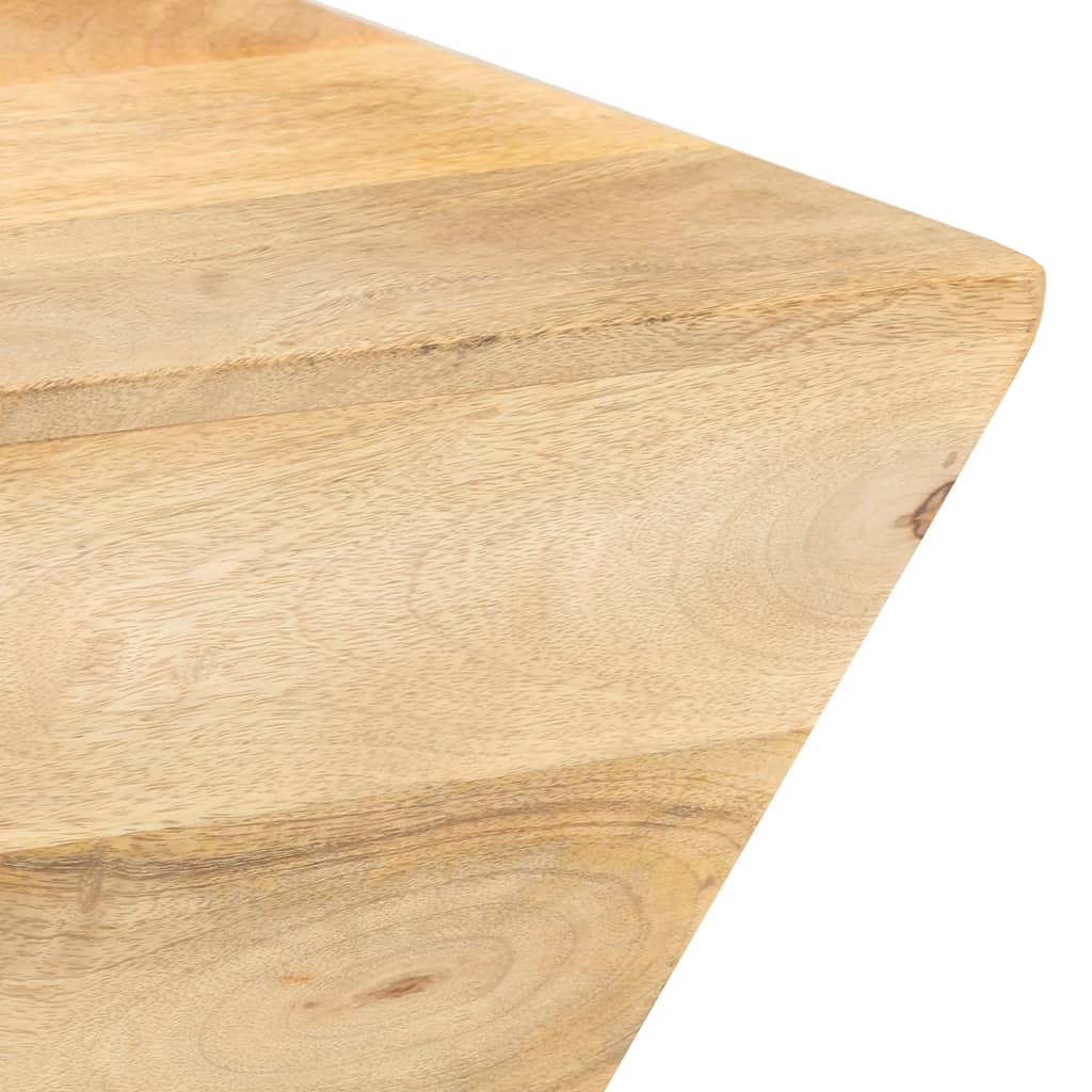 Mesa de centro em forma de v 66x66x30 cm mangueira maciça