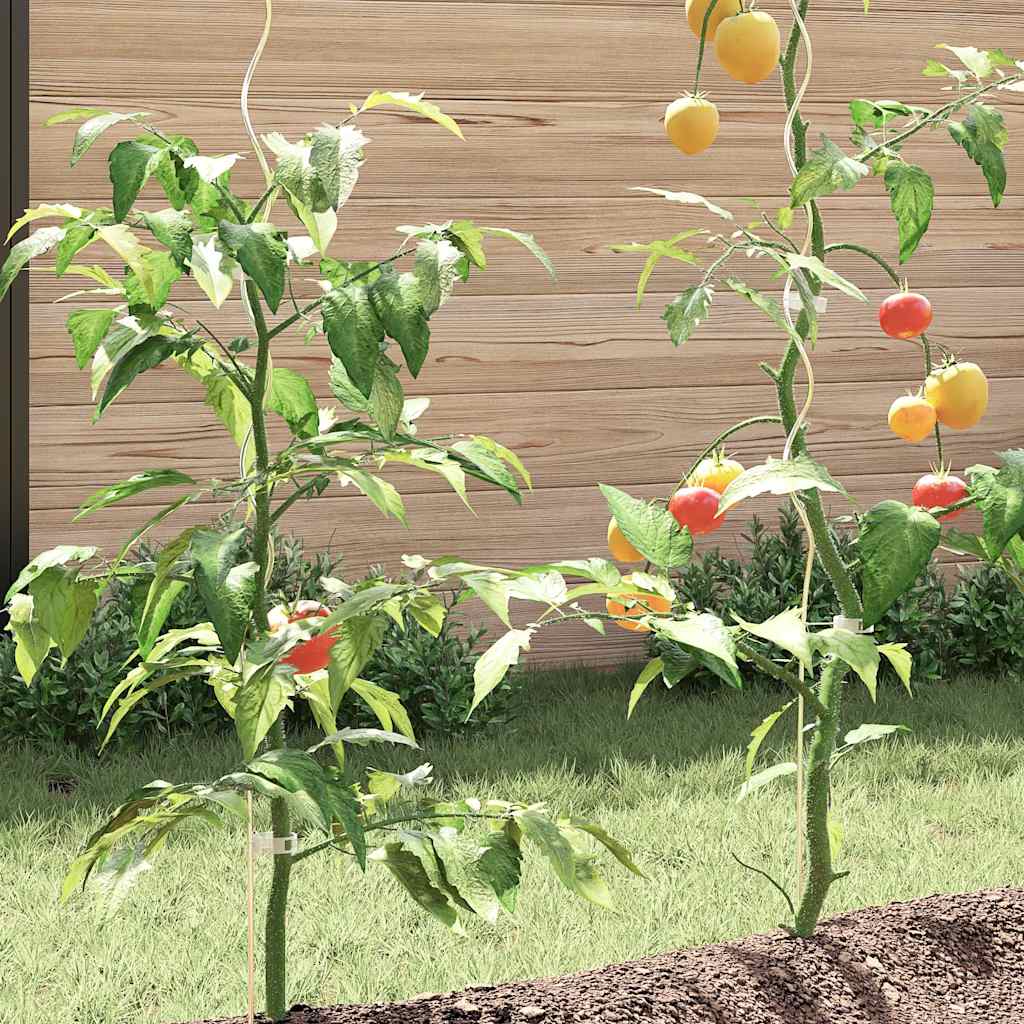 Suportes para plantas em espiral 50 pcs 110 cm aço galvanizado
