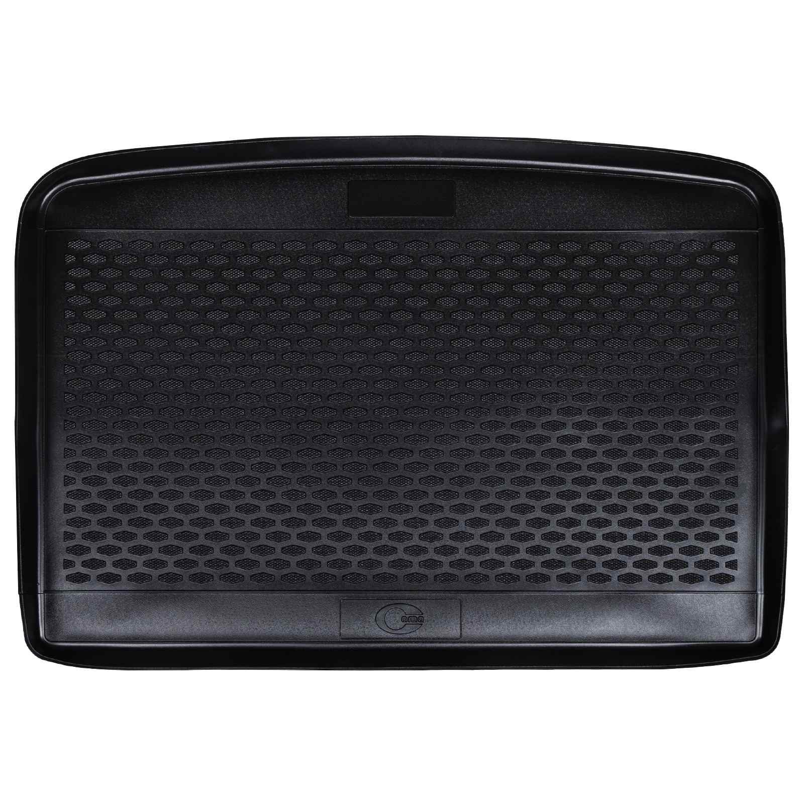 Tapete de porta-malas preto compatível com fiat 500l 2013-