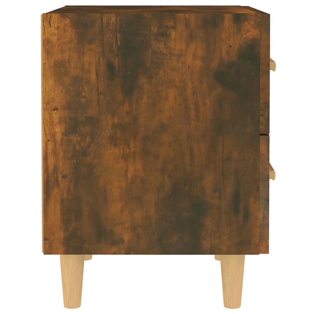Mesa de cabeceira 40x35x47,5 cm carvalho fumado