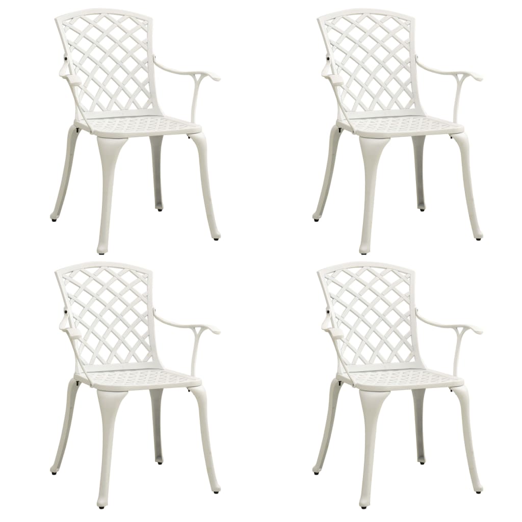 5 Pcs conjunto de bistrô alumínio fundido branco