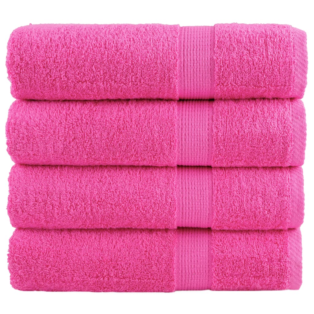Toalhas de banho premium solund 4 pcs 100x150 cm 600 gsm verde