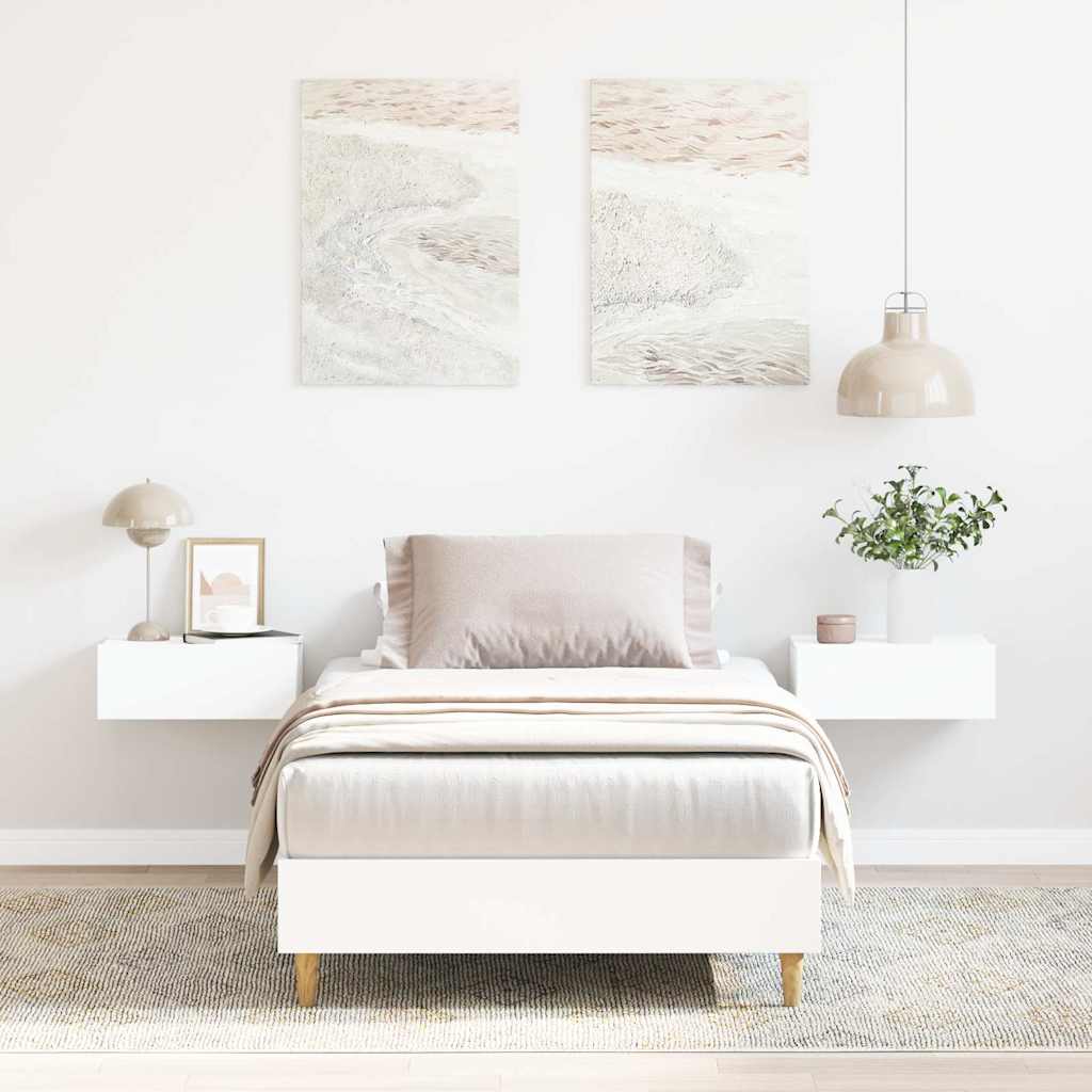 Estrutura cama s/ colchão 90x190 cm derivados de madeira branco