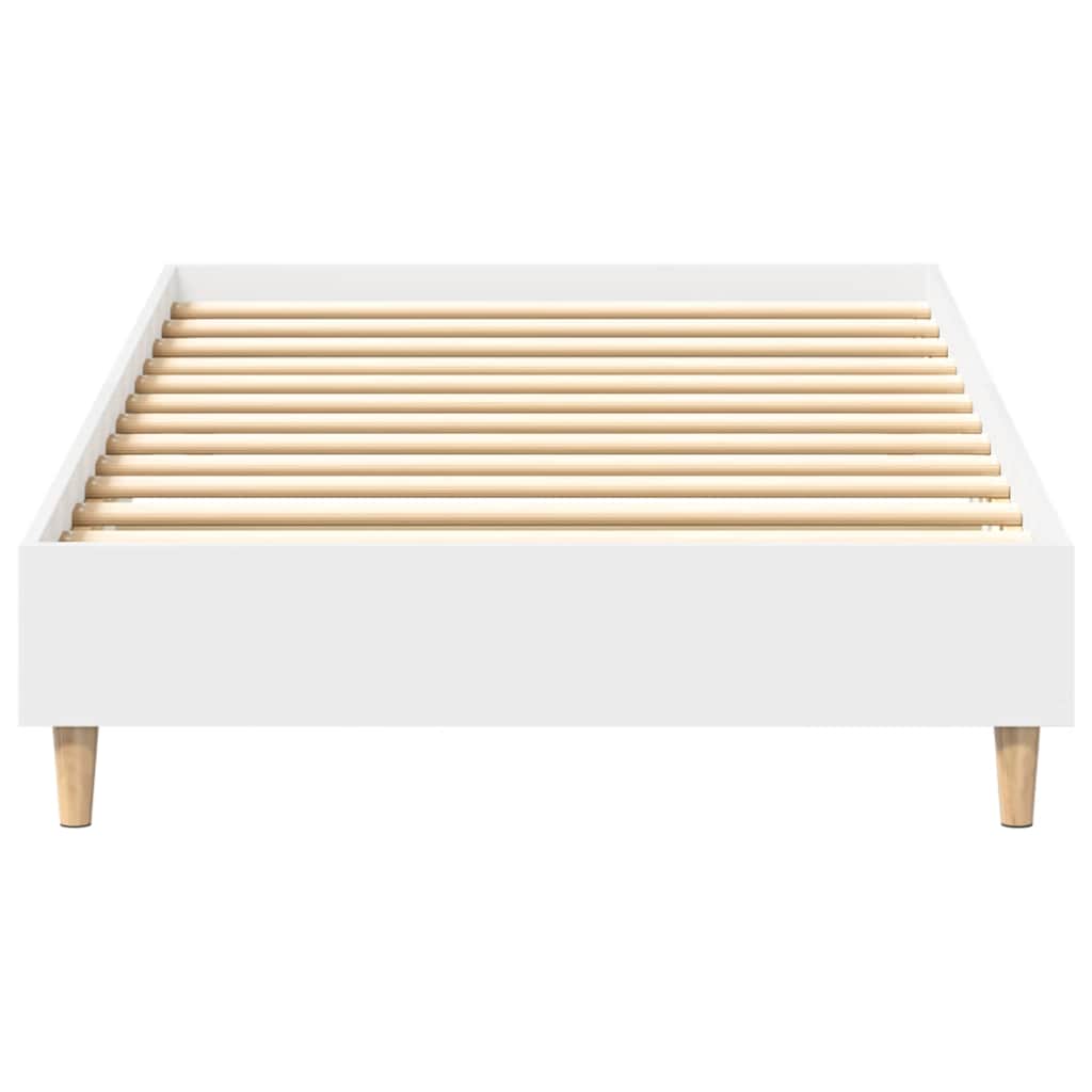 Estrutura cama s/ colchão 90x190 cm derivados de madeira branco