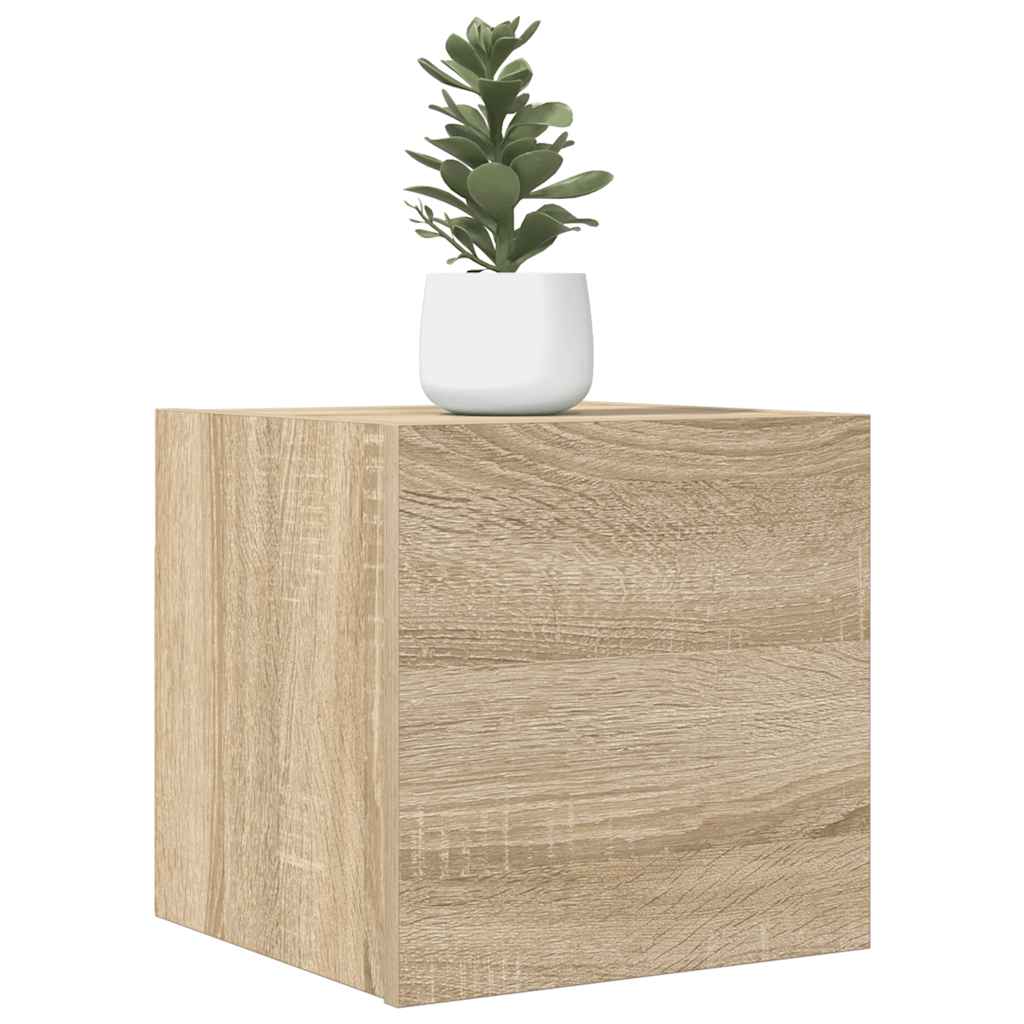 Móveis de TV de parede 2 pcs 30,5x30x30 cm carvalho sonoma