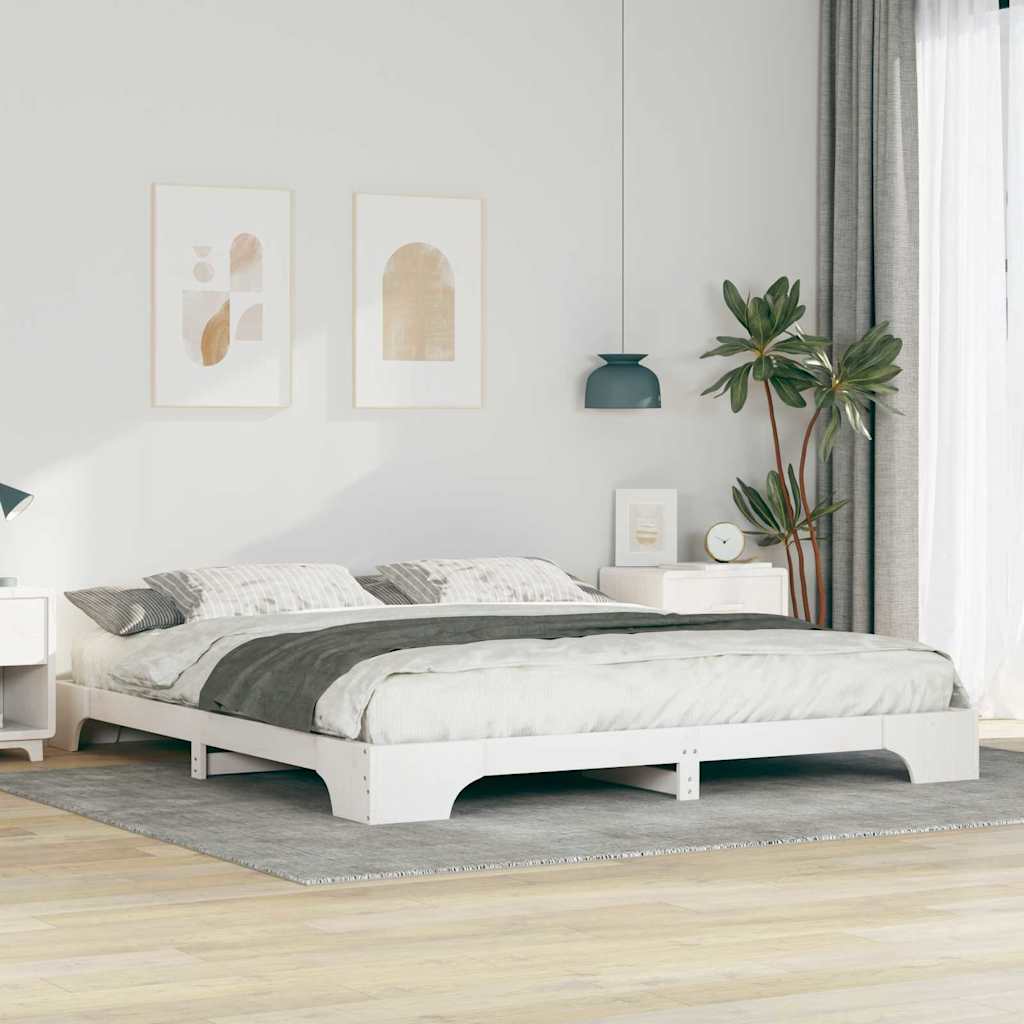 Estrutura da cama branco 200 x 210 cm