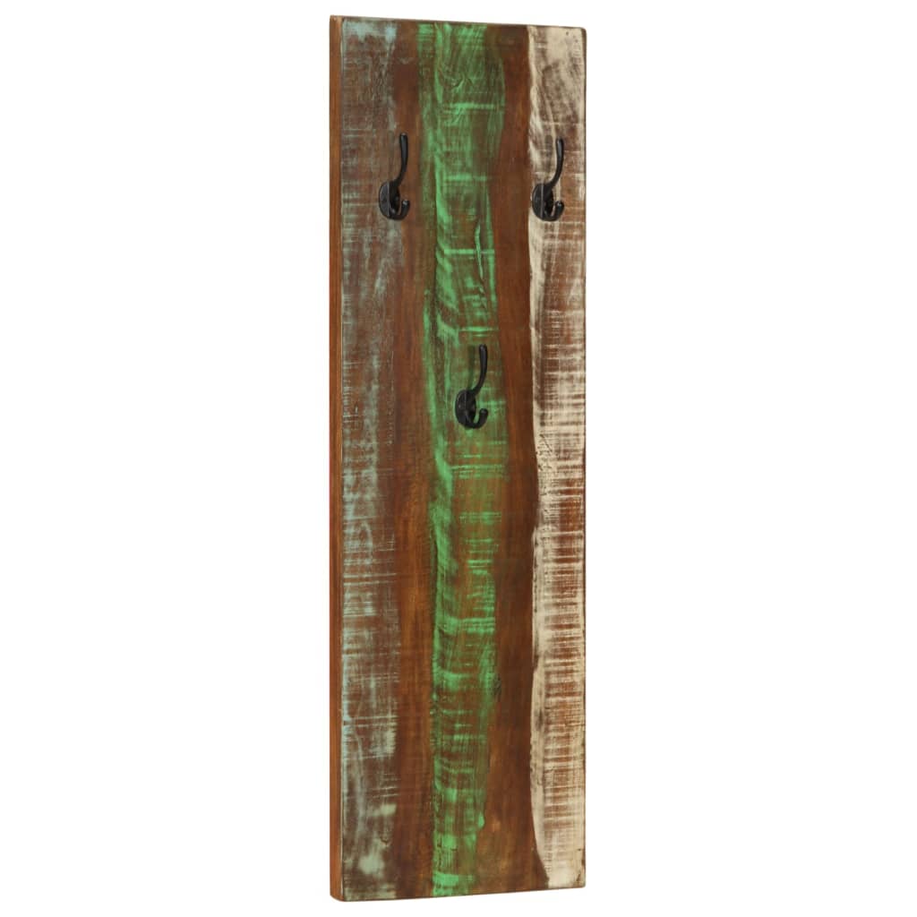 Bengaleiros parede 2 pcs 36x3x110 cm madeira recuperada maciça