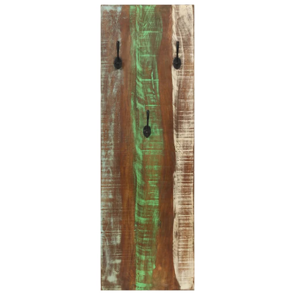 Bengaleiros parede 2 pcs 36x3x110 cm madeira recuperada maciça