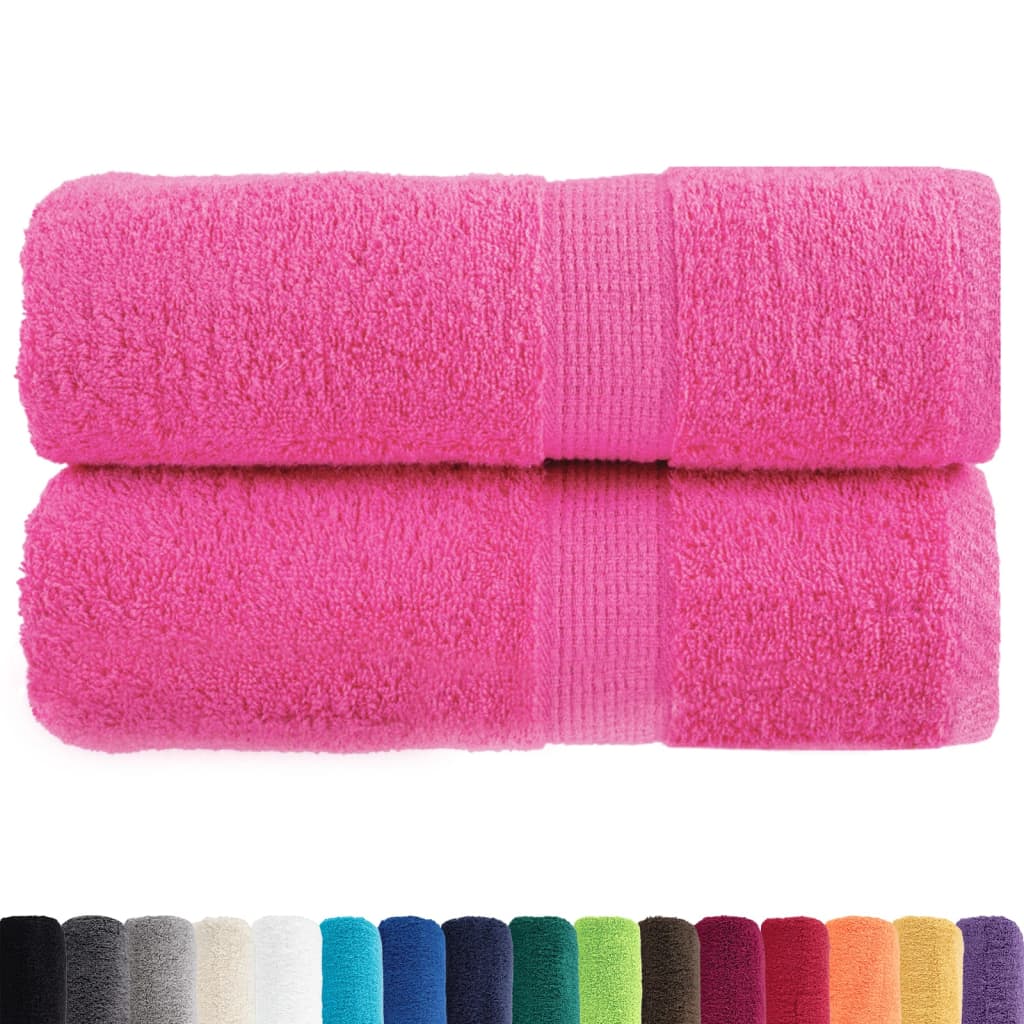 Toalhas de bidé premium solund 2 pcs 30x50 cm 600 gsm rosa