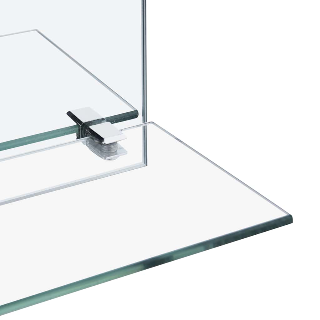 Espelho de parede c/ prateleira vidro temperado 30x50 cm