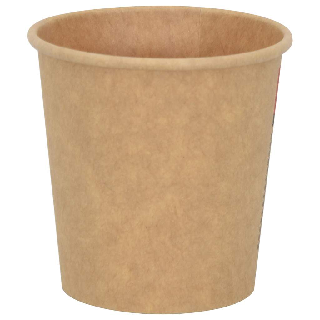 Copos de café de papel 1000 pcs 4oz 100ml castanho