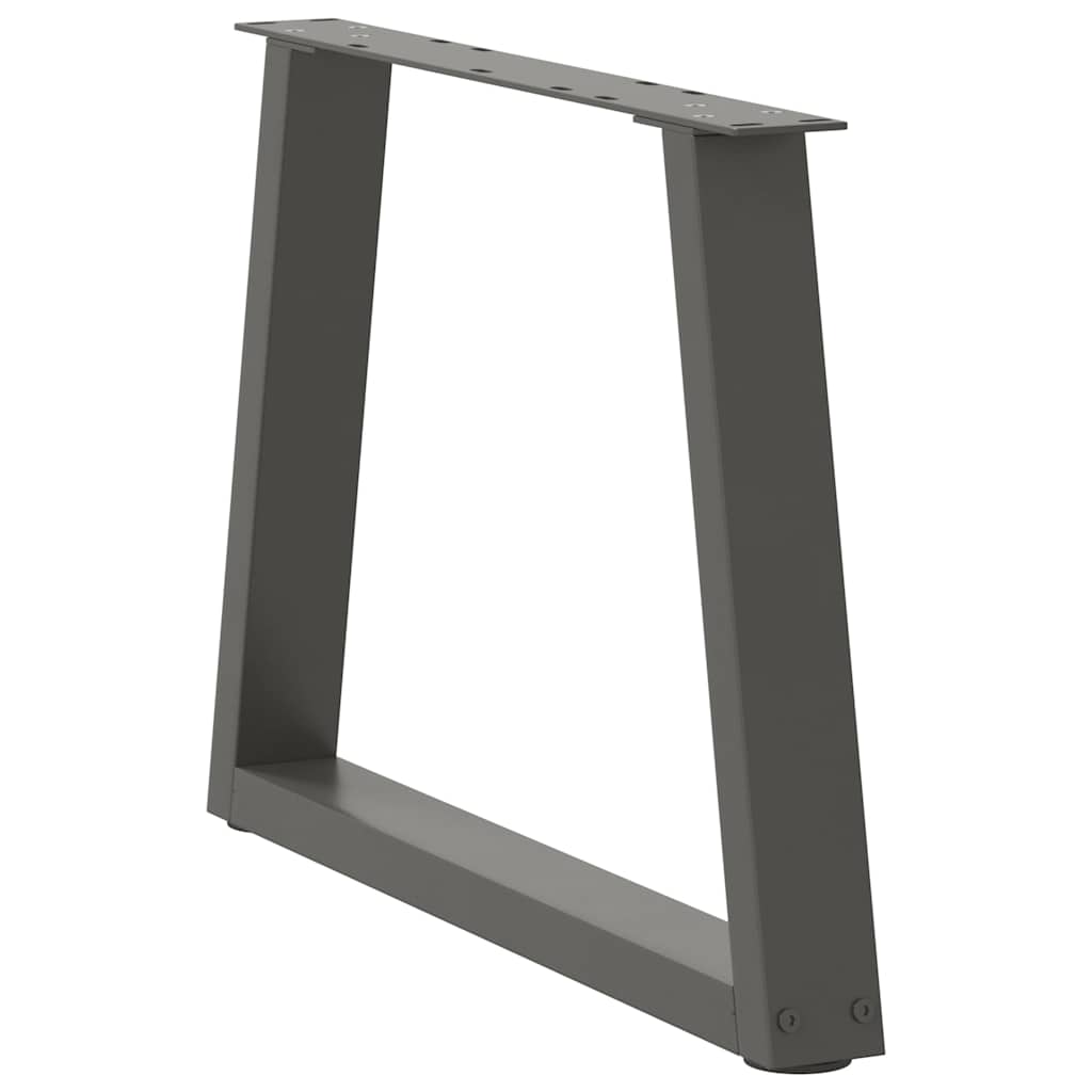 Pés para mesa de centro em v, 2 peças, antracite, 70x (42-43,3) cm, aço