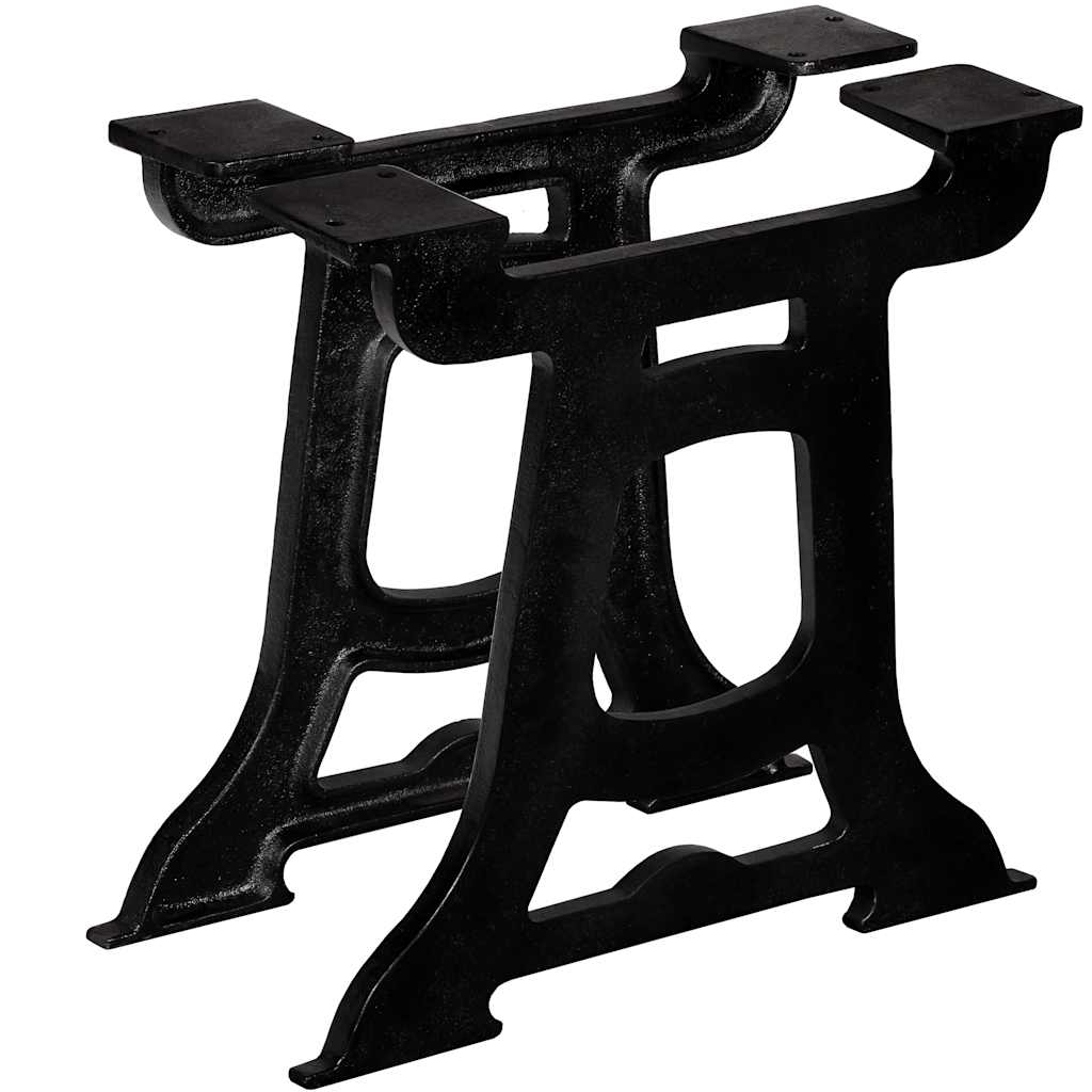 Pernas para mesa de centro 2 pcs estrutura em y ferro fundido