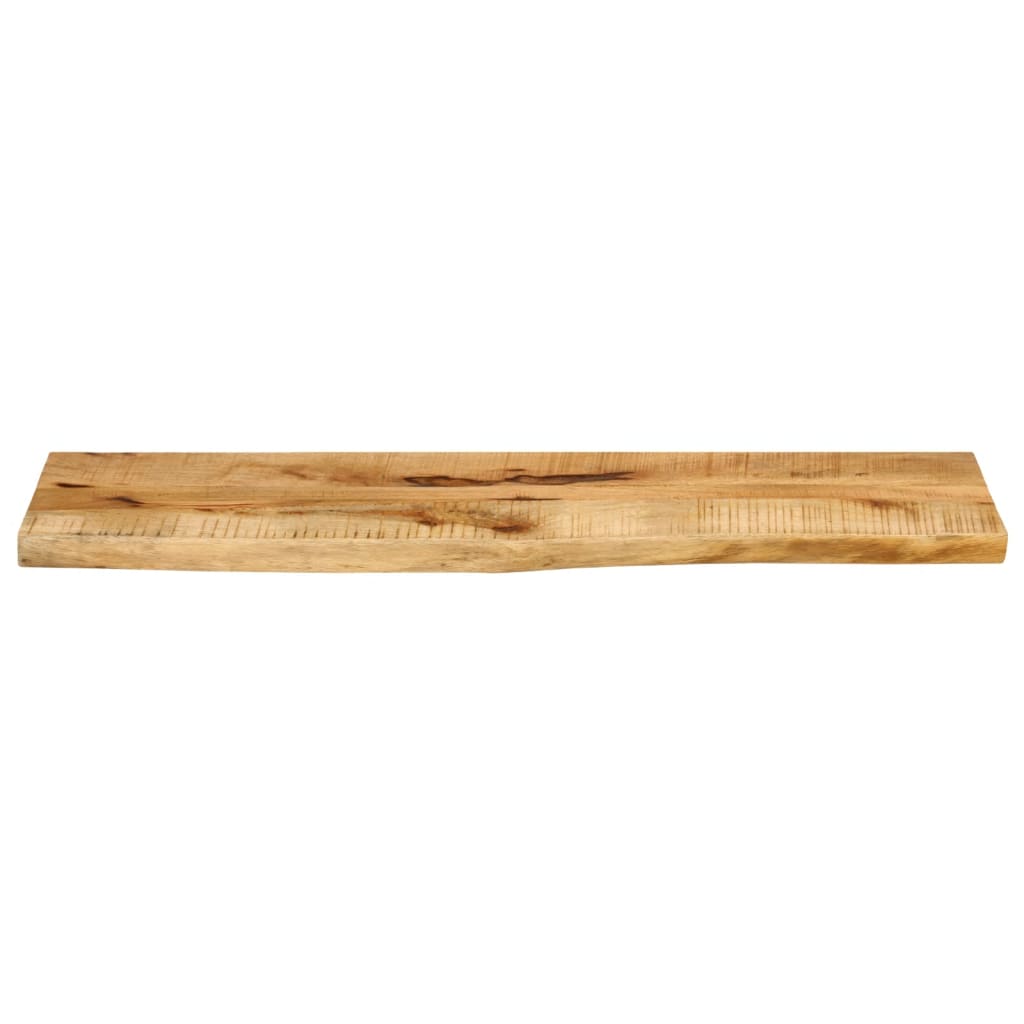 Tampo de mesa borda viva 110x30x3,8cm mangueira áspera maciça