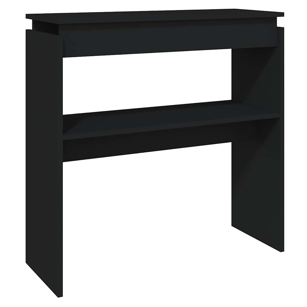 Mesa consola 80x30x80 cm derivados de madeira preto