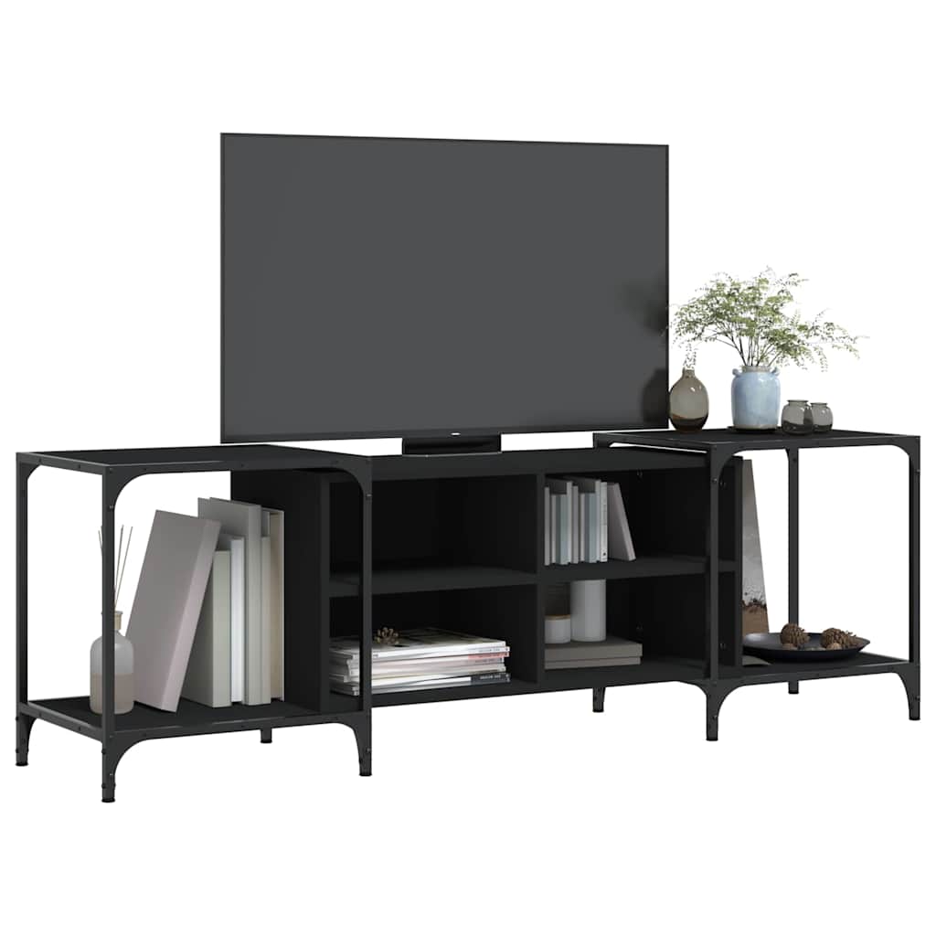Móvel para TV 153x37x50 cm derivados de madeira preto