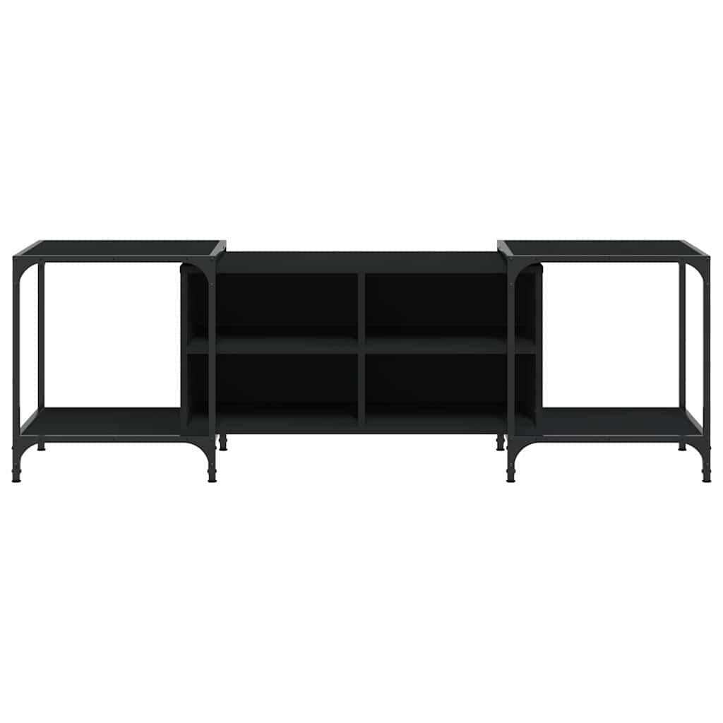 Móvel para TV 153x37x50 cm derivados de madeira preto