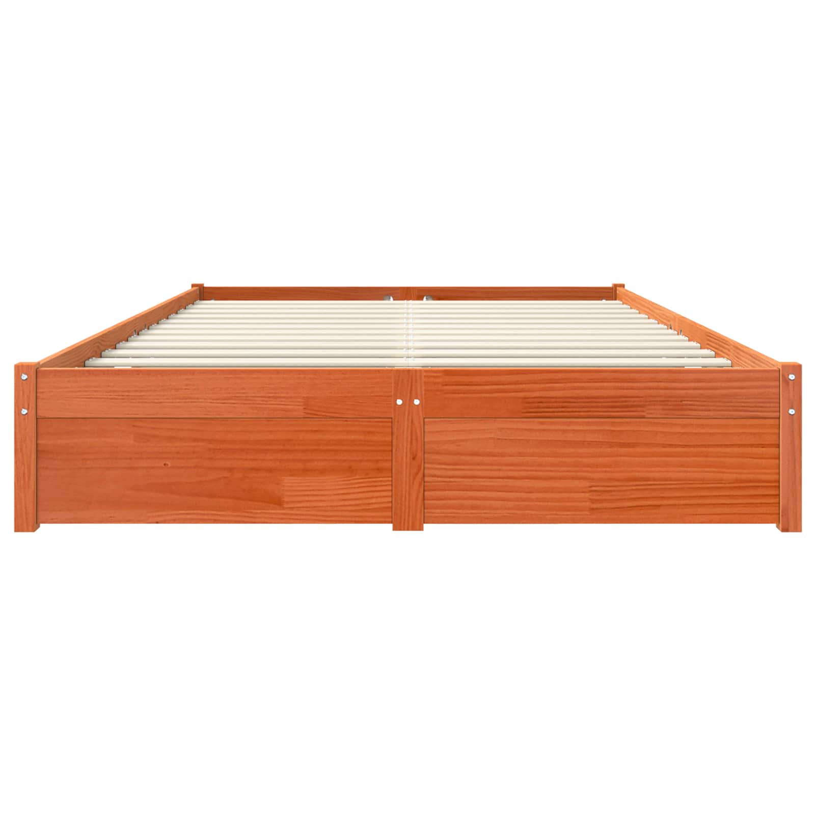 Estrutura da cama marrom cera 160 x 200 cm