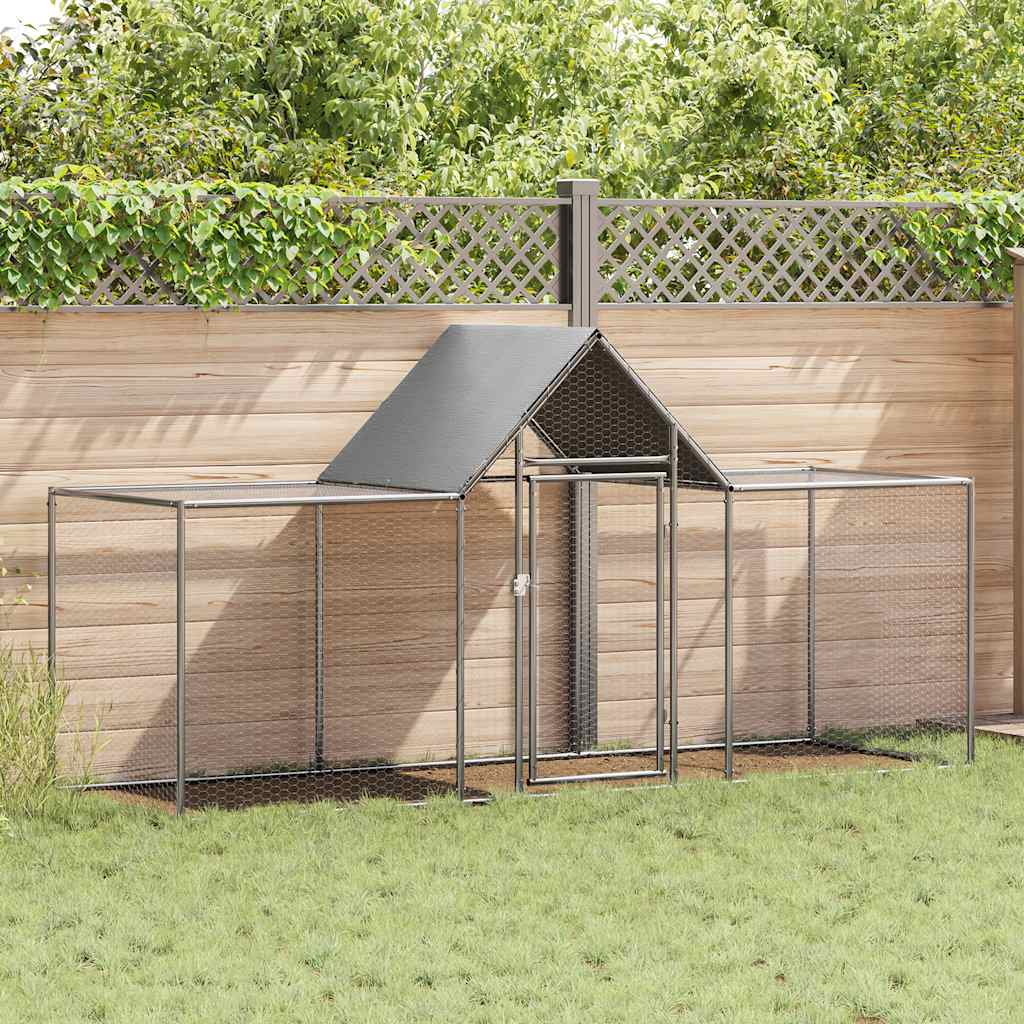 Galinheiro 3x1x1,5 m aço galvanizado