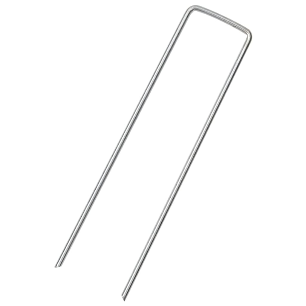 Cavilhas de terra em forma de u 25pcs 15x3,5 cm aço galvanizado