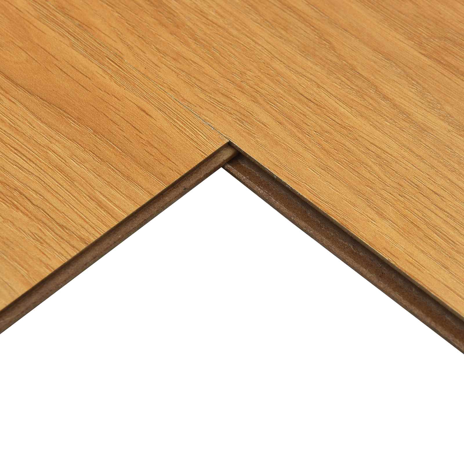 Piso laminado castanho quente 101 x 20 x 0,8 cm 15 unid.