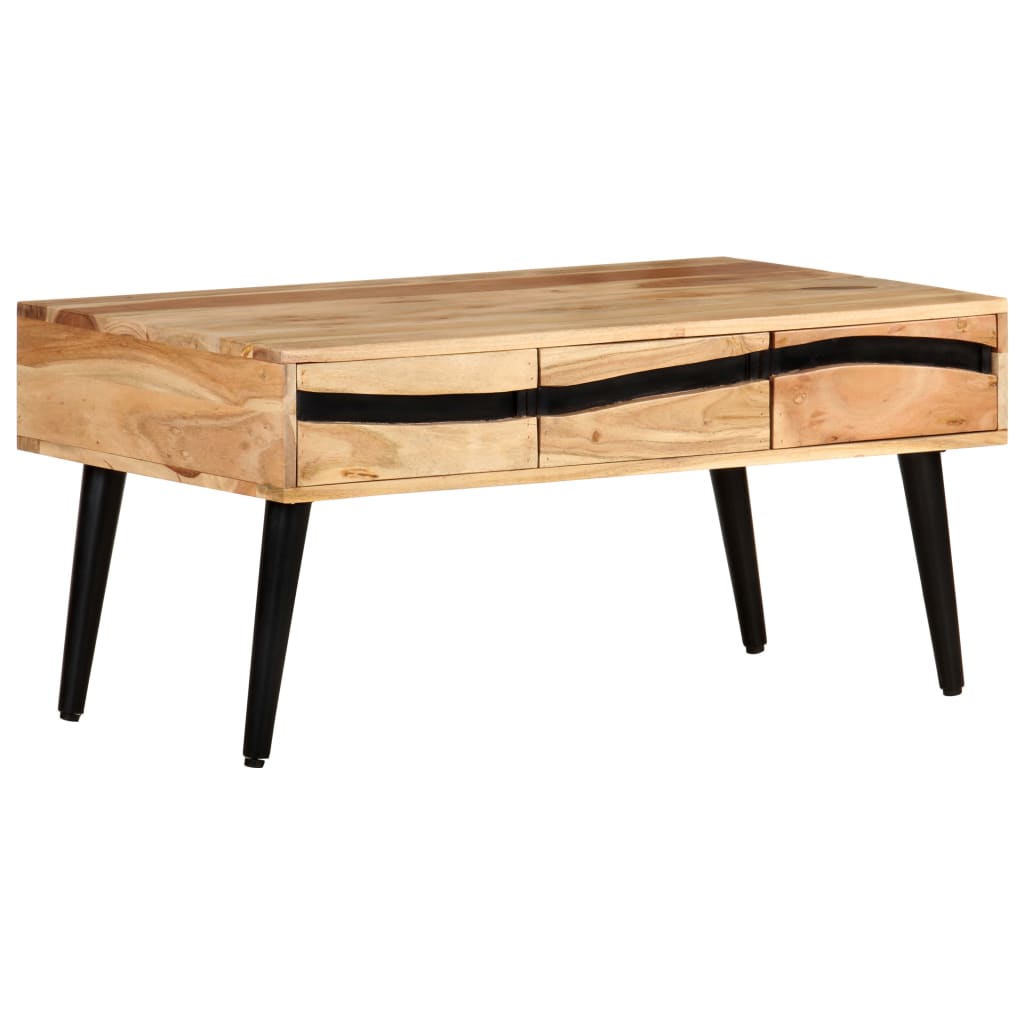 Mesa de centro 88x50x42 cm madeira de acácia maciça