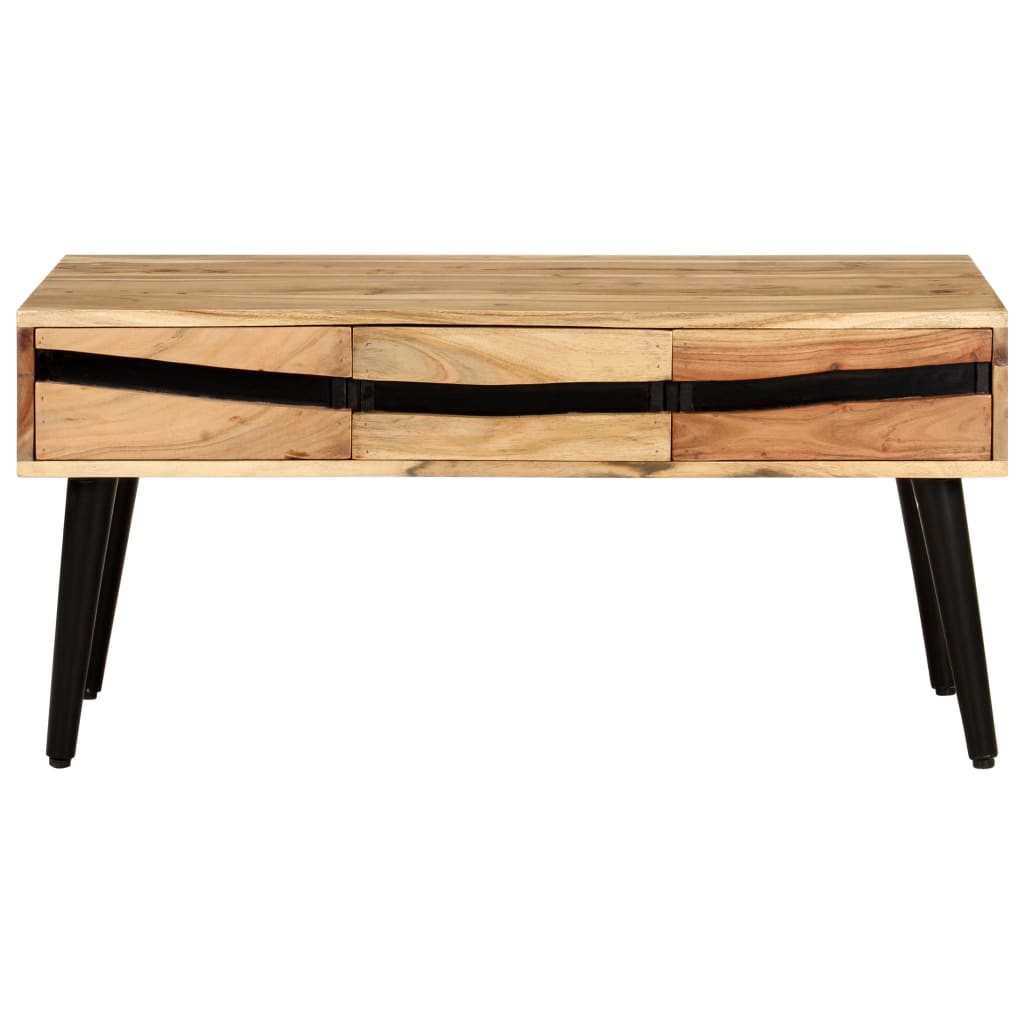 Mesa de centro 88x50x42 cm madeira de acácia maciça