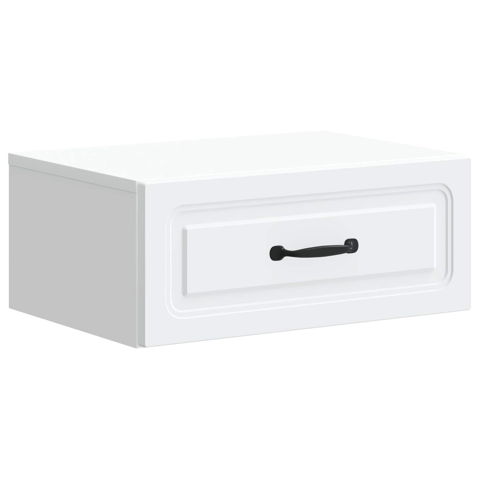 Gabinete de canto montado na parede branco 49 x 34,5 x 20 cm