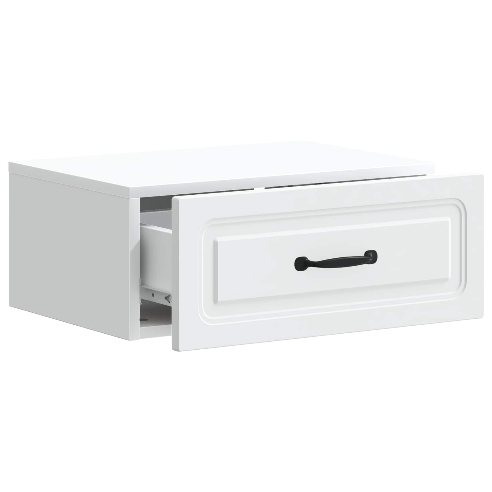 Gabinete de canto montado na parede branco 49 x 34,5 x 20 cm
