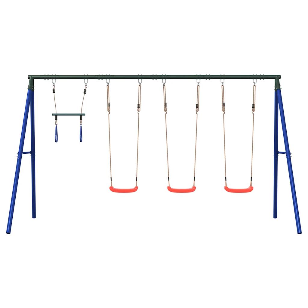 Conjunto de baloiço para exterior com baloiços e trapézio