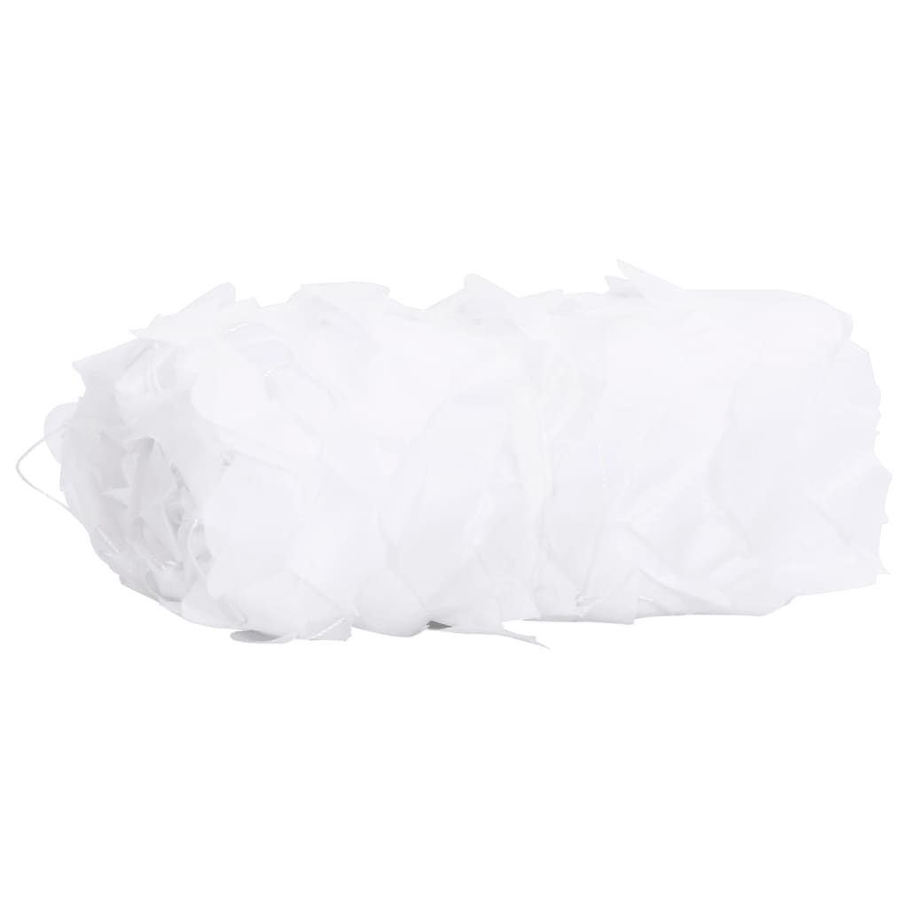 Rede de camuflagem com saco de arrumação 412x144 cm branco