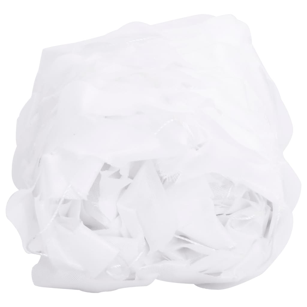 Rede de camuflagem com saco de arrumação 412x144 cm branco