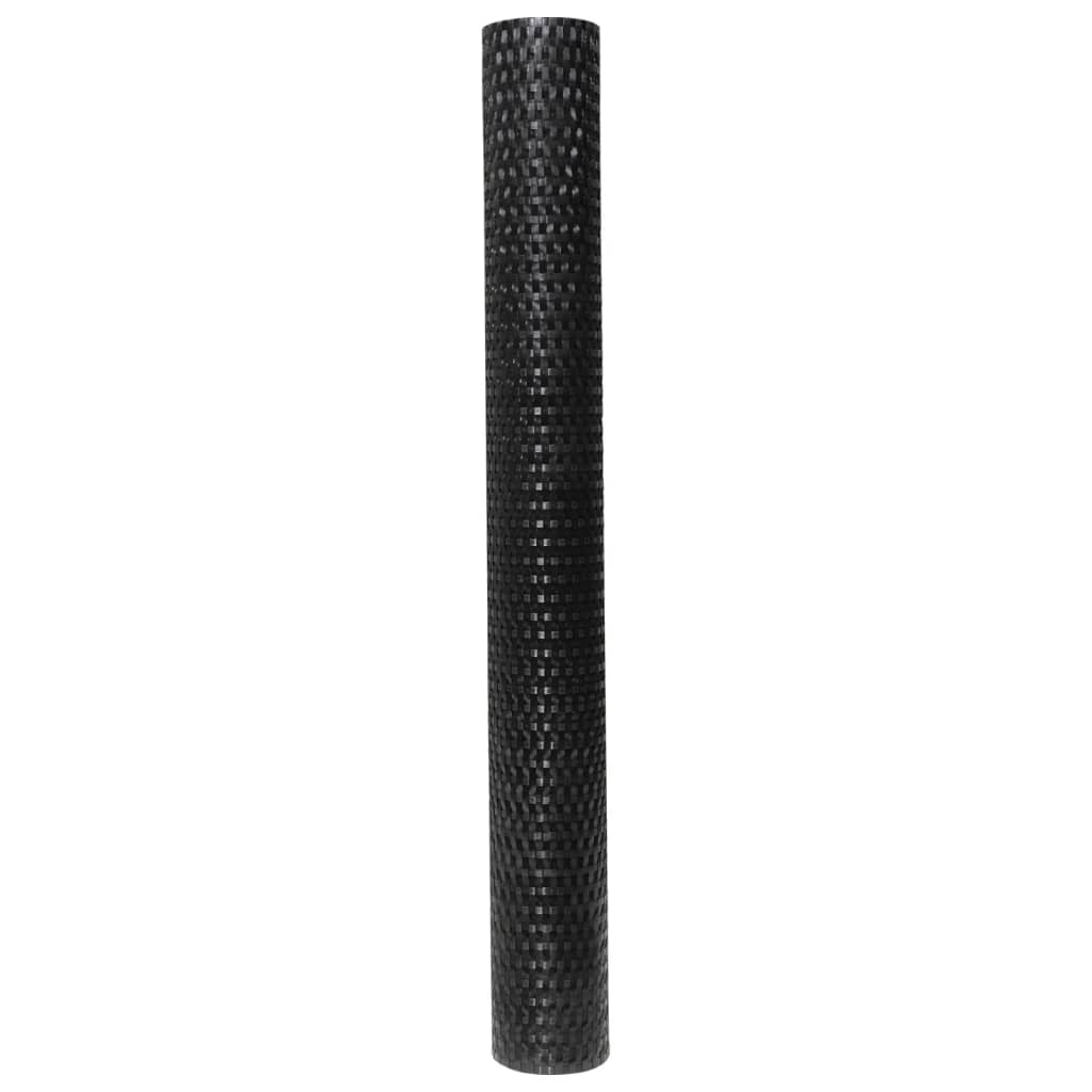 Tela de varanda 500x80 cm vime PE preto